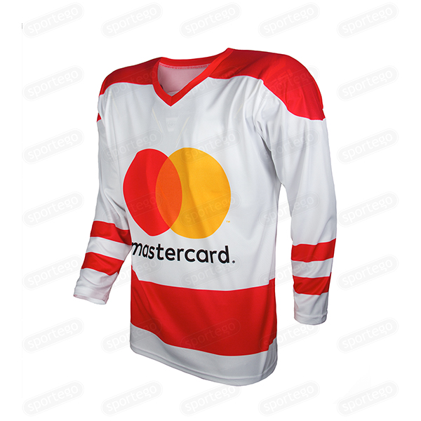 Хоккейный свитер для проекта “Бесценная лига” от компаний Mastercard и HOCKEY EMPIRE (белый)